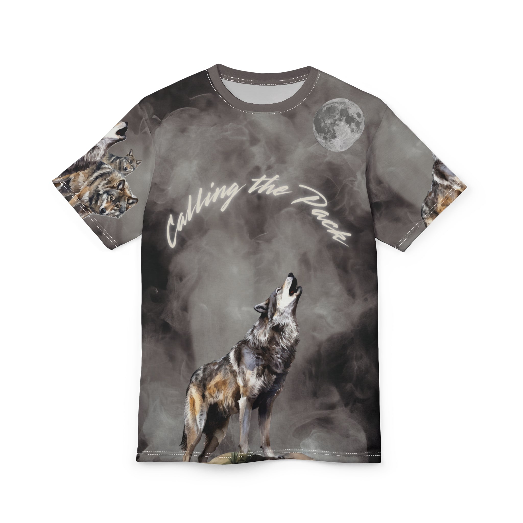 Calling The Pack – Wolves All-Over Print T-Shirt