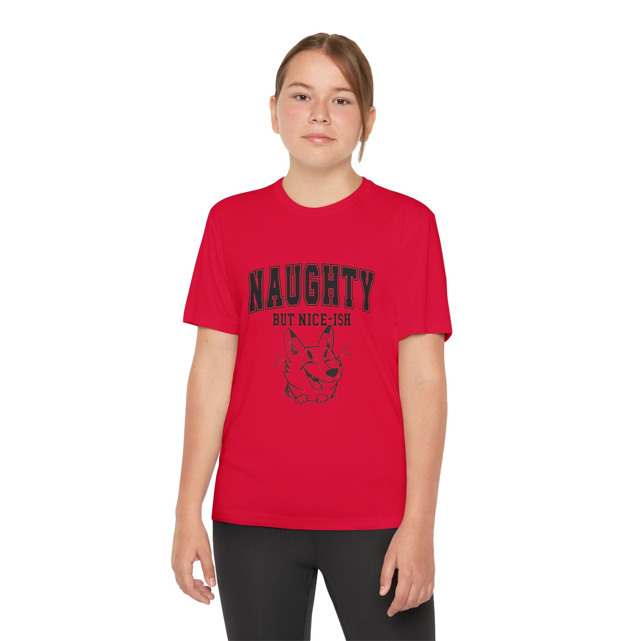Youth Tee - "Naughty But Nice-ish" Graphic Shirt