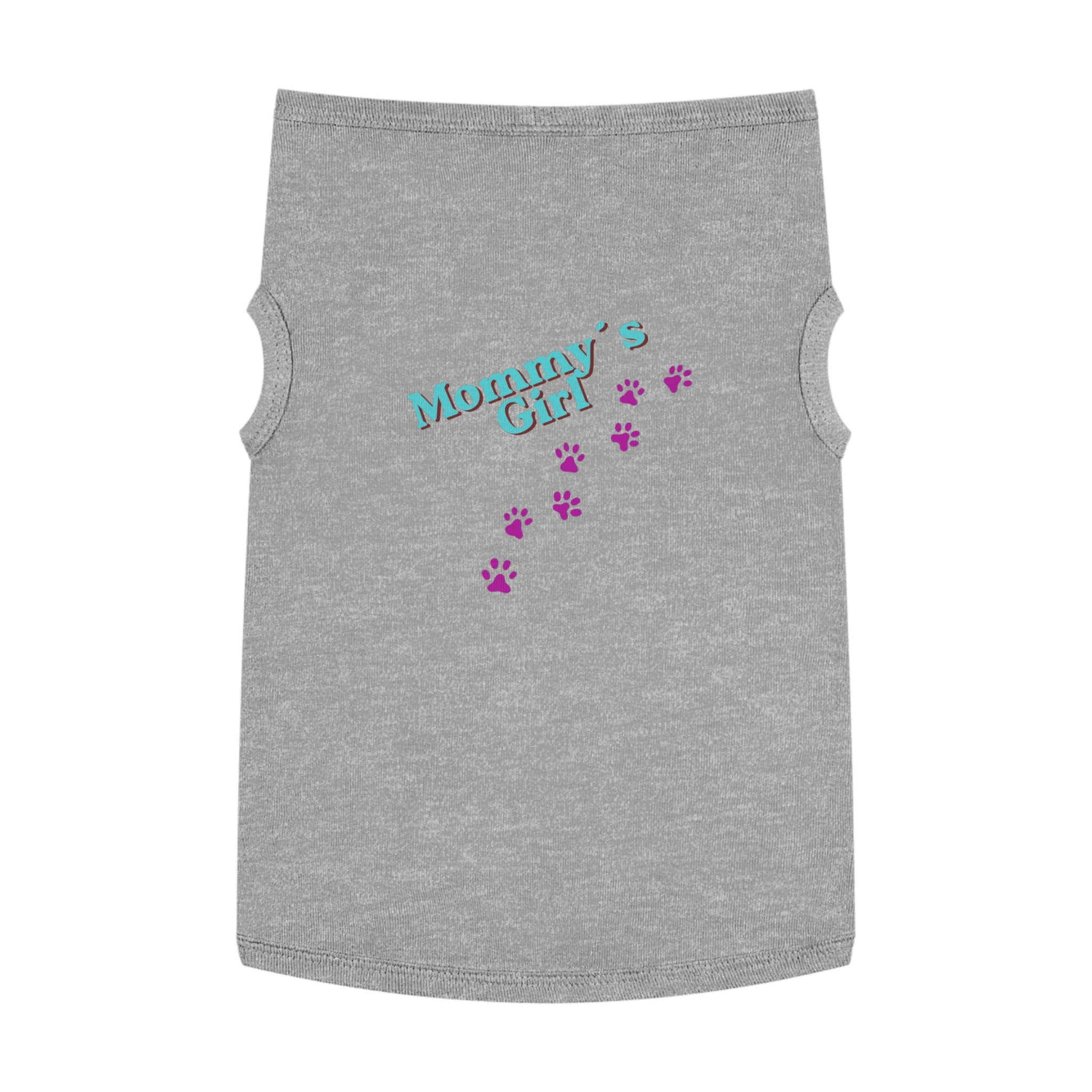 Mommy's Girl Pet Tank Top — Cute Paw Print Dog Shirt for Small Dogs & Puppies