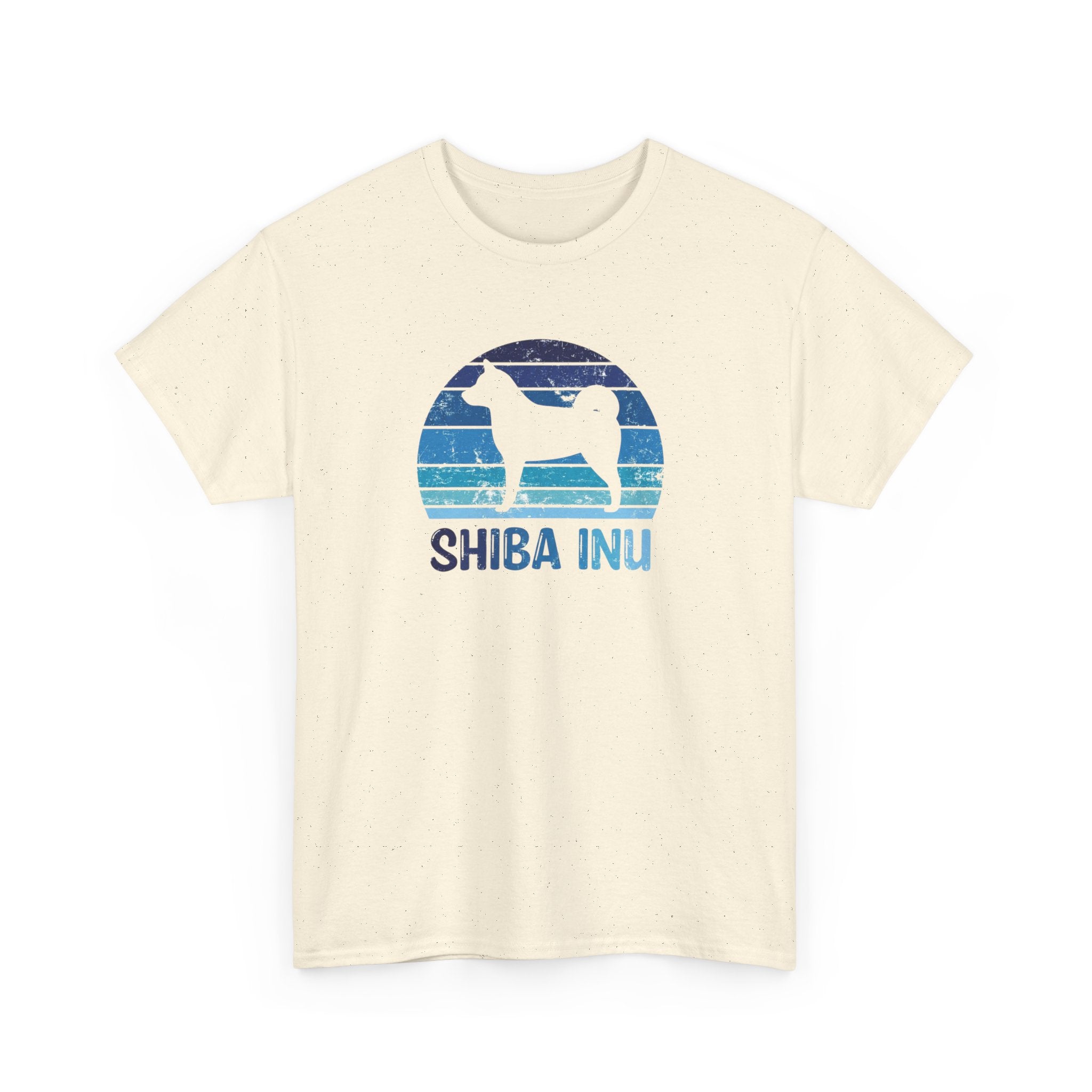 Shiba Inu Retro Sunset T-Shirt – Unisex Dog Lover Graphic Tee