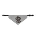 Clip-On Pet Bandana — Cute Black Pug Portrait "NO WAY!" Dog Collar Accessory