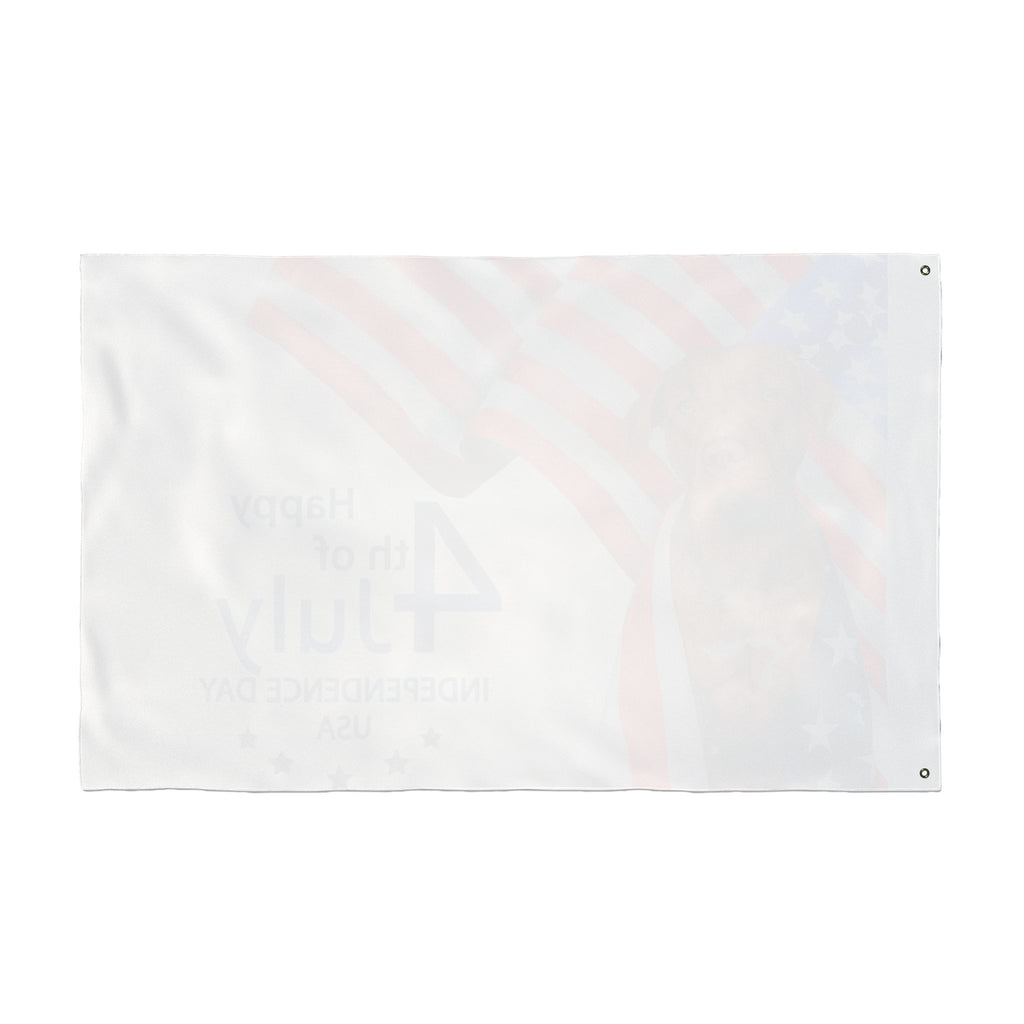 4th of July Dog Flag — Double-Sided American Independence Day Garden Banner
