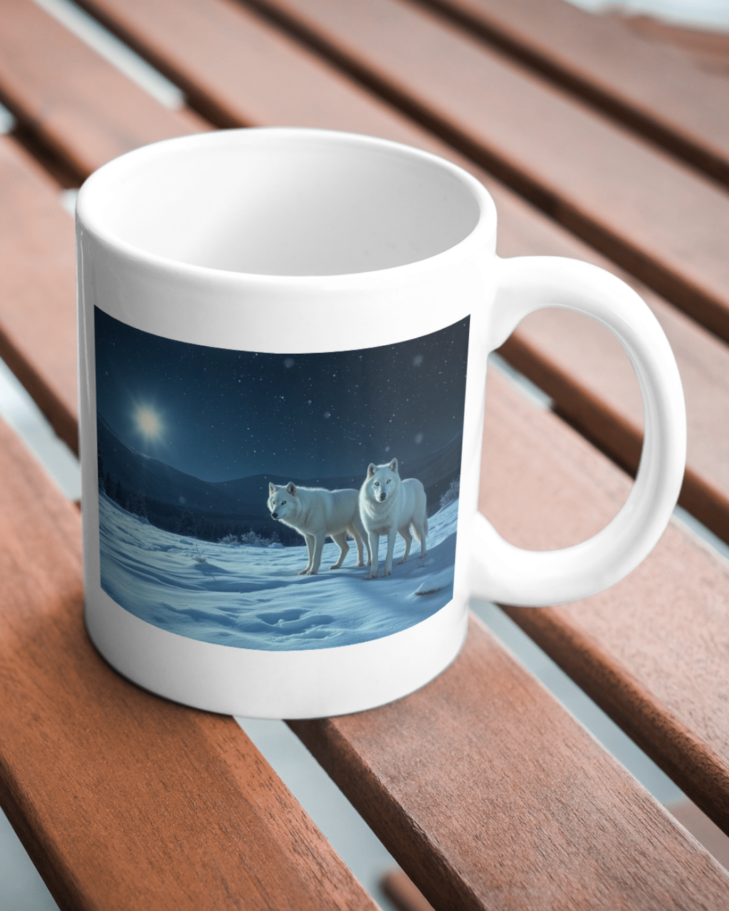 Arctic Wolves Poster – Printable Wall Art, Instant Download Wildlife Print for Modern Home Decor