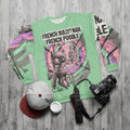 French Poodle Graphic Sweatshirt — "French Bully? Nah. French Poodle" Artistic Pet Pullover