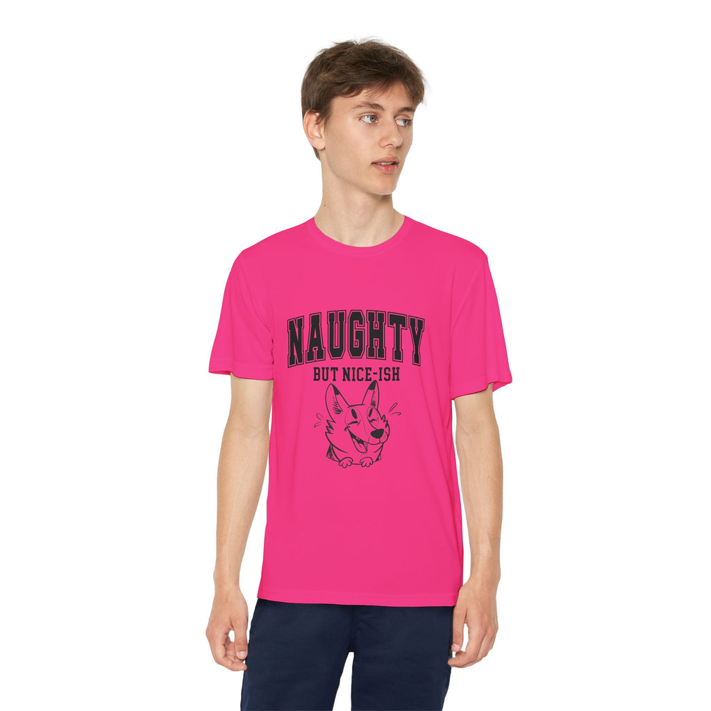 Youth Tee - "Naughty But Nice-ish" Graphic Shirt