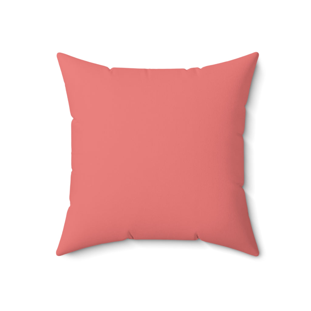 Cavalier King Charles Spaniel Throw Pillow — Pink Striped Faux Suede | Dog Lover Gift