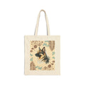 Tote Bag — "Find Joy In The Simple Walks Of Life" Dog Portrait Canvas Tote