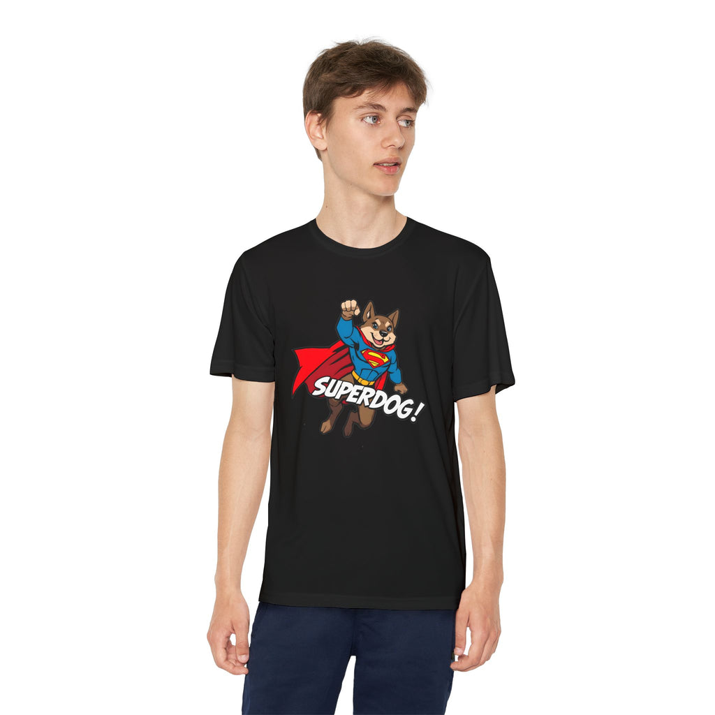 Kids Superdog T-Shirt — Youth Superhero Dog Tee ("SUPERDOG!")