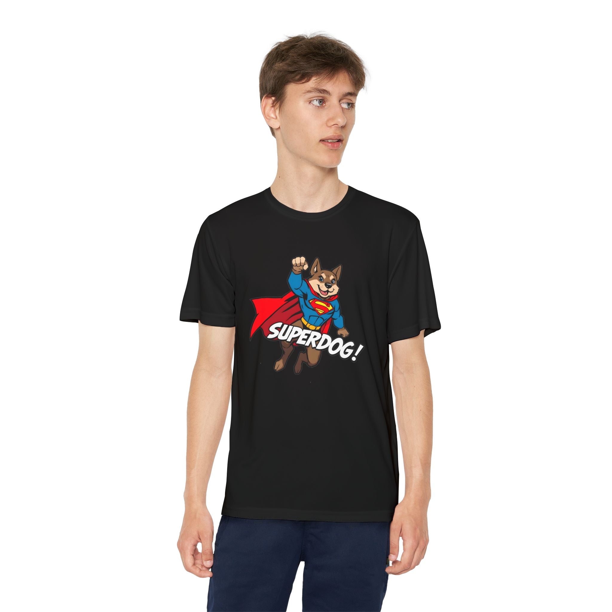 Kids Superdog T-Shirt — Youth Superhero Dog Tee ("SUPERDOG!")