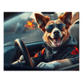 Corgi Driving Jigsaw Puzzle with Tin — Funny Dog Behind the Wheel | Dog Lover Gift