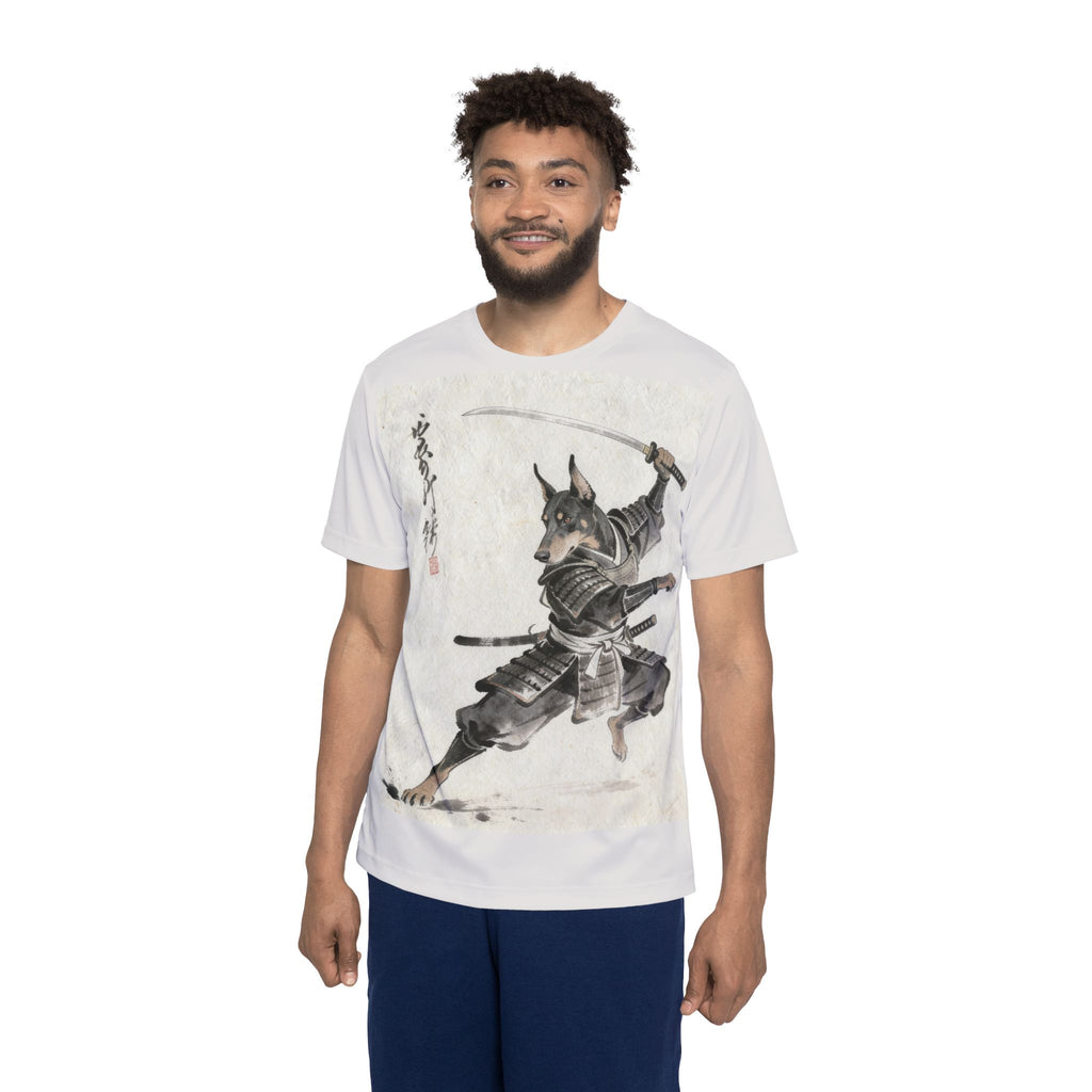 Samurai Doberman Sports Jersey — Dobermann Warrior Graphic Tee