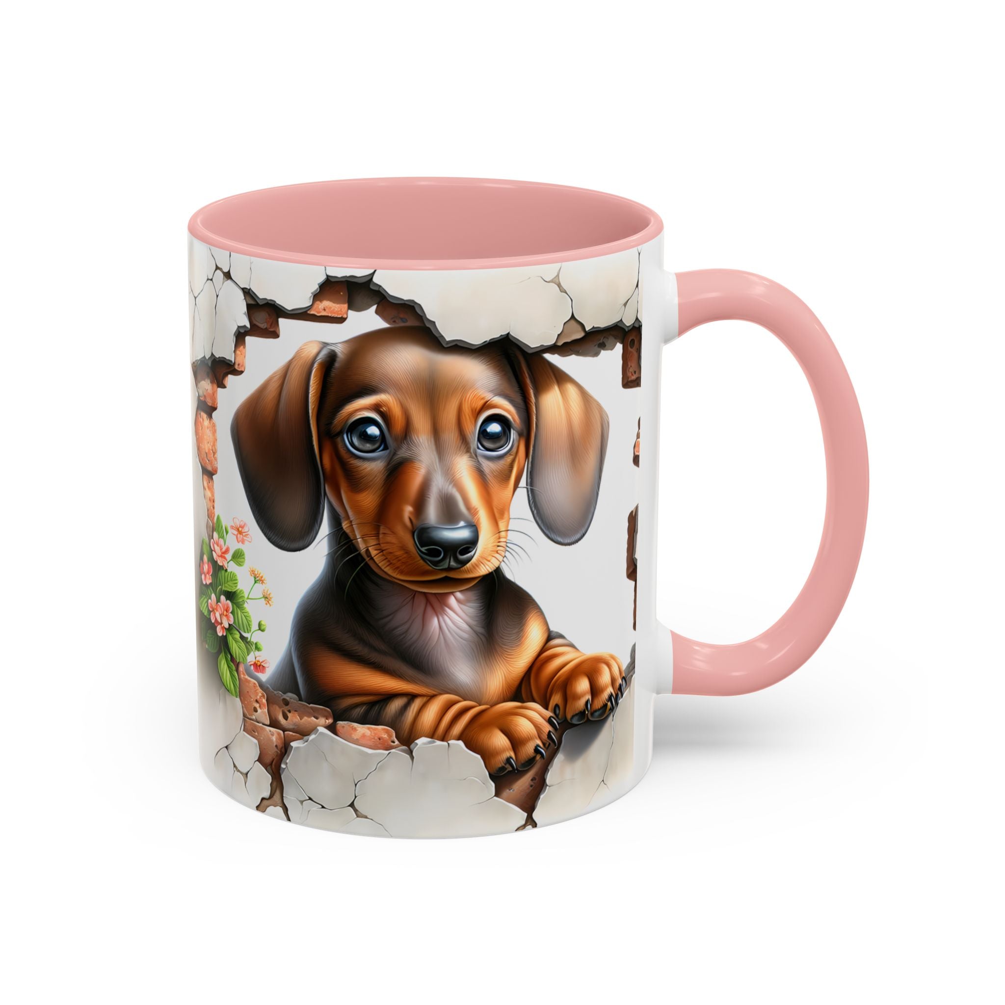 Dachshund Peek-A-Boo Coffee Mug — Cute Puppy Dog Gift