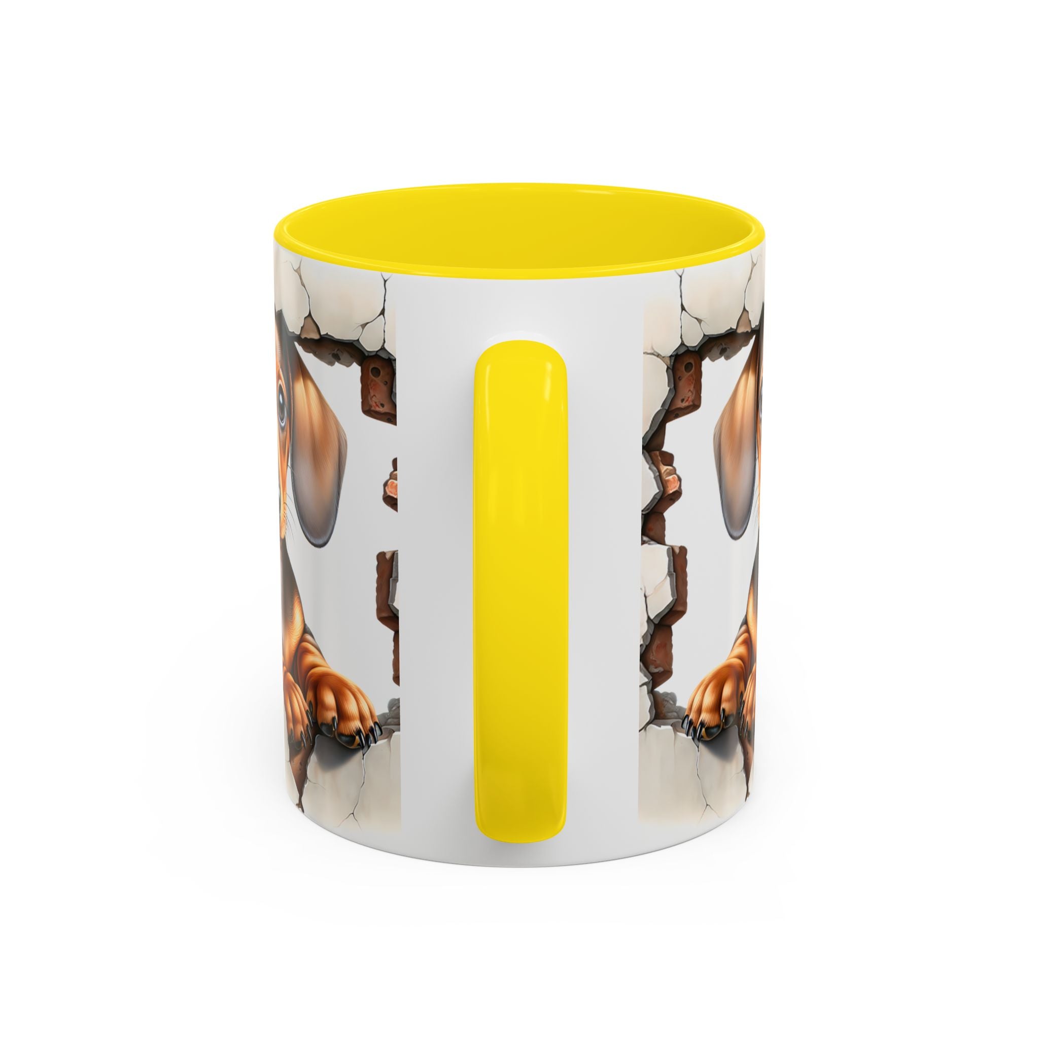 Dachshund Peek-A-Boo Coffee Mug — Cute Puppy Dog Gift