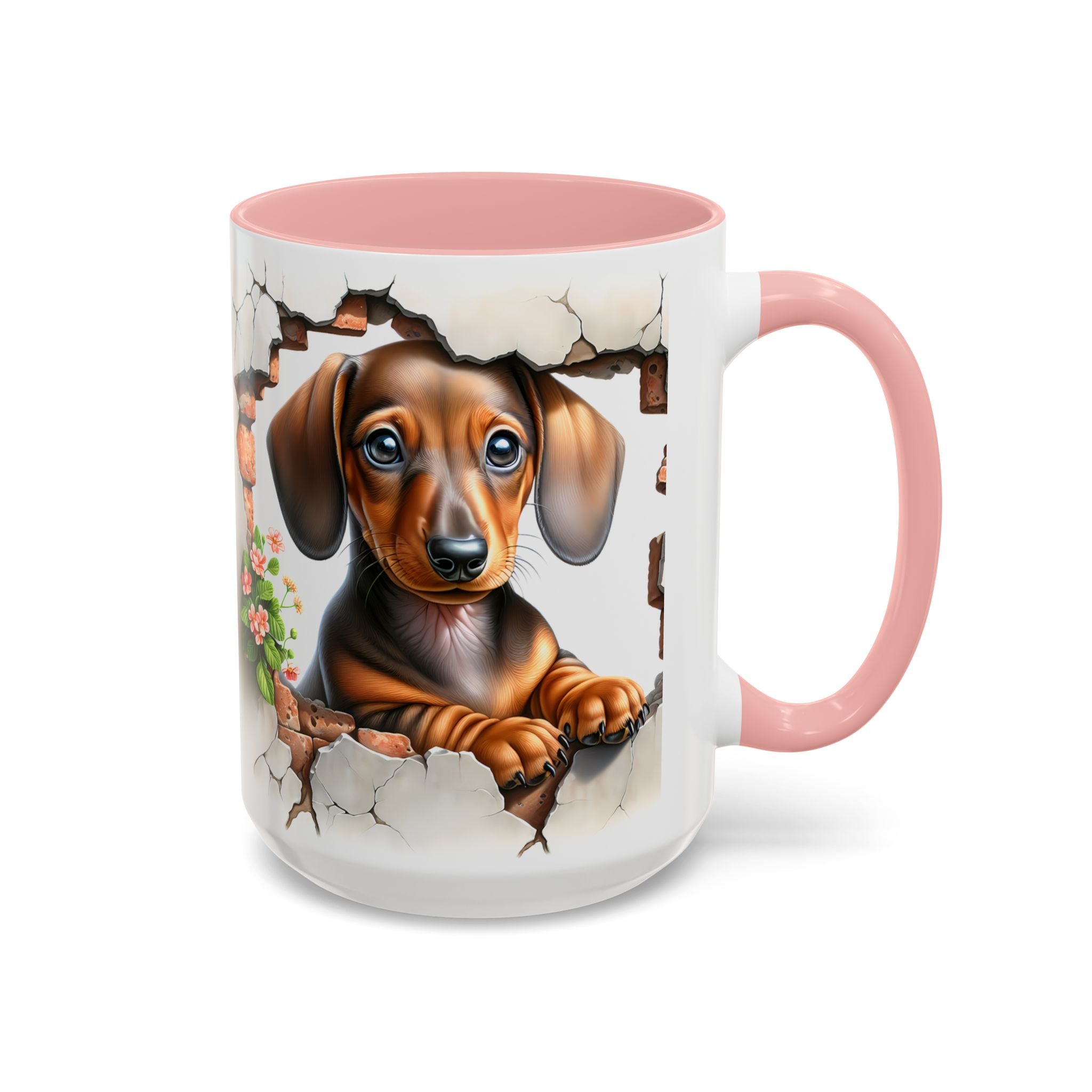 Dachshund Peek-A-Boo Coffee Mug — Cute Puppy Dog Gift