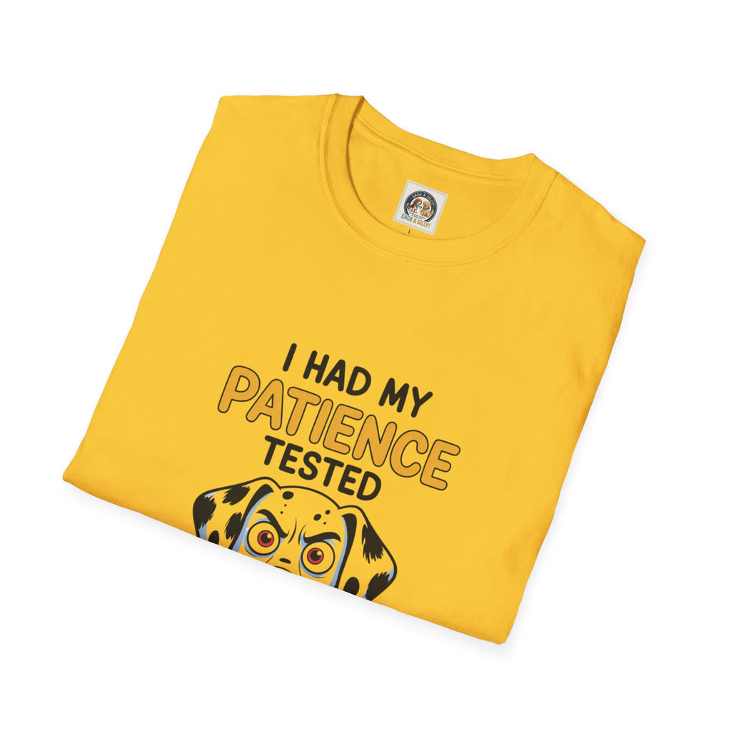 “I Had My Patience Tested I’m Negative” Dalmatian Graphic T-Shirt