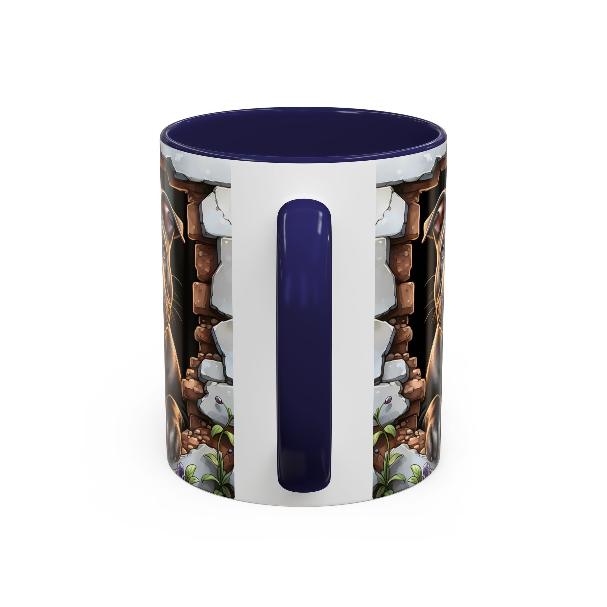Pit Bull Puppy Peek Accent Coffee Mug – Cute Dog Lover Gift (11/15oz)