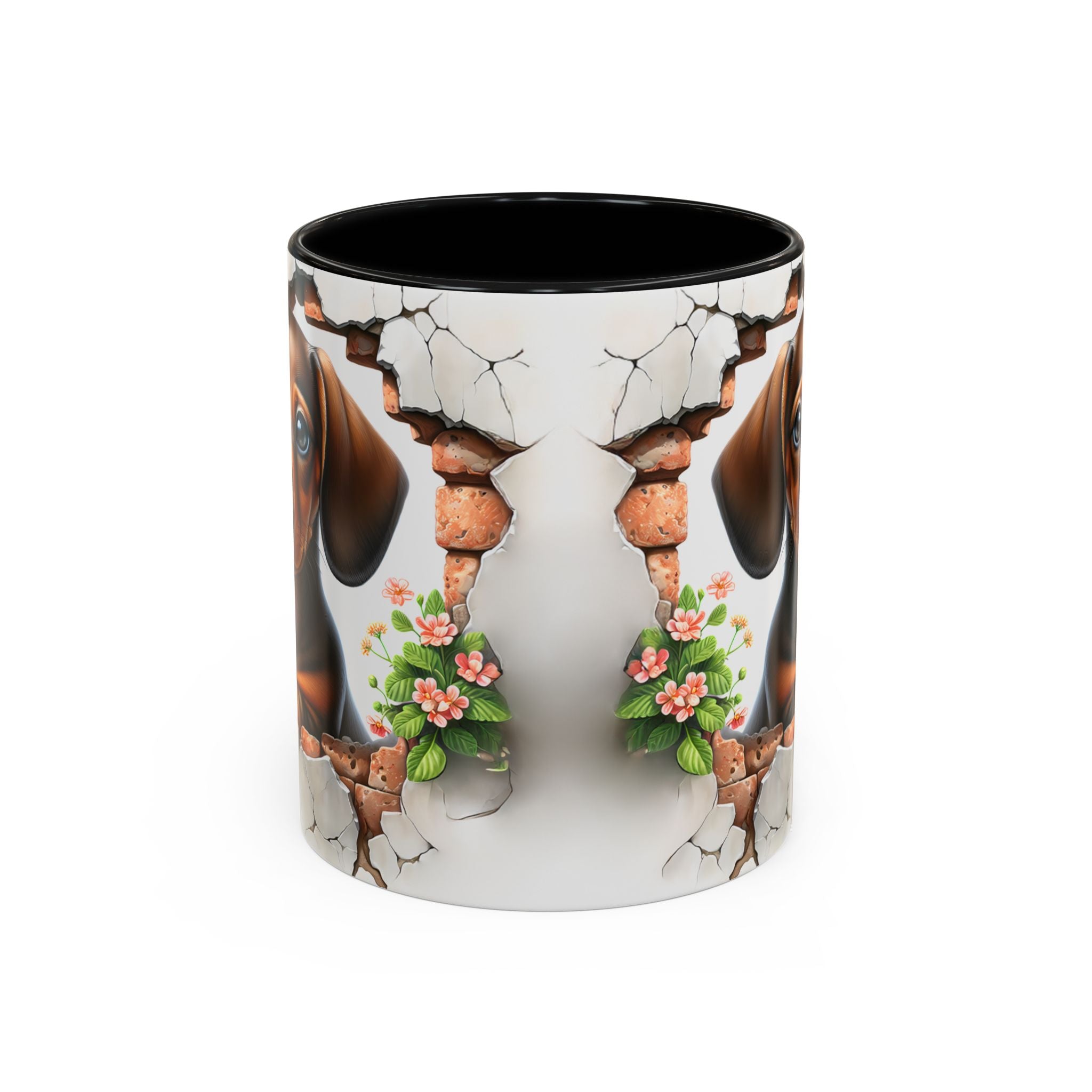 Dachshund Peek-A-Boo Coffee Mug — Cute Puppy Dog Gift