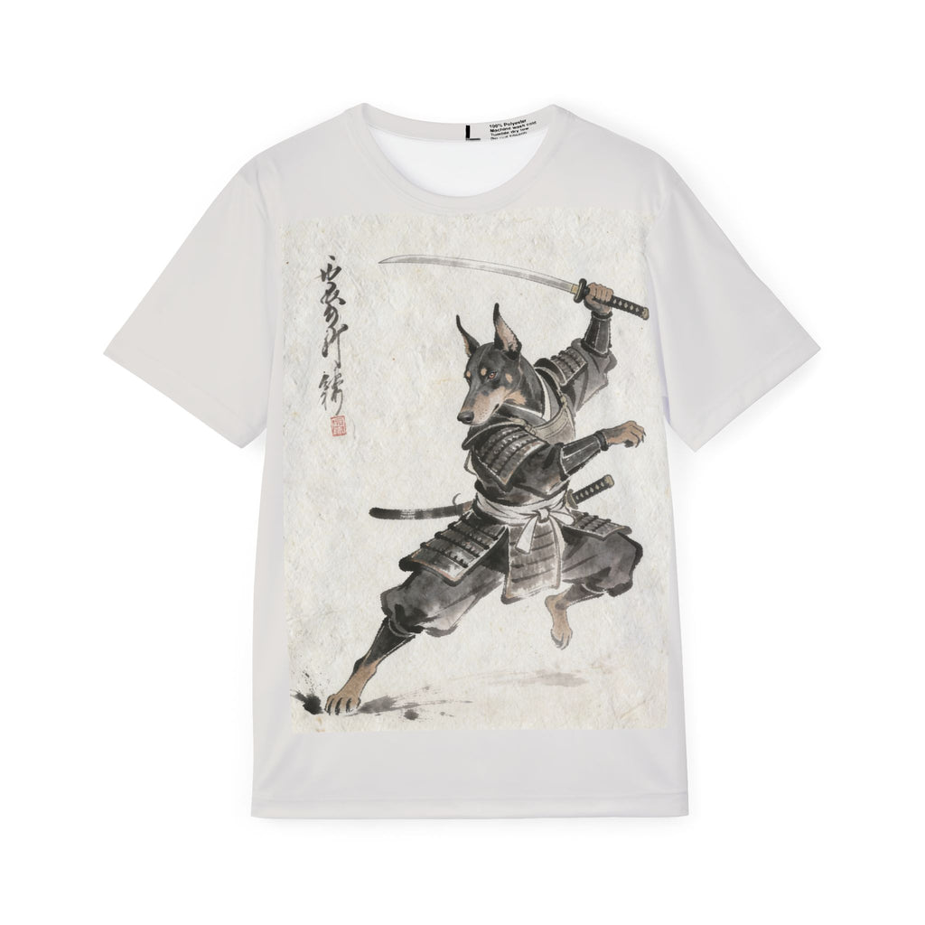 Samurai Doberman Sports Jersey — Dobermann Warrior Graphic Tee