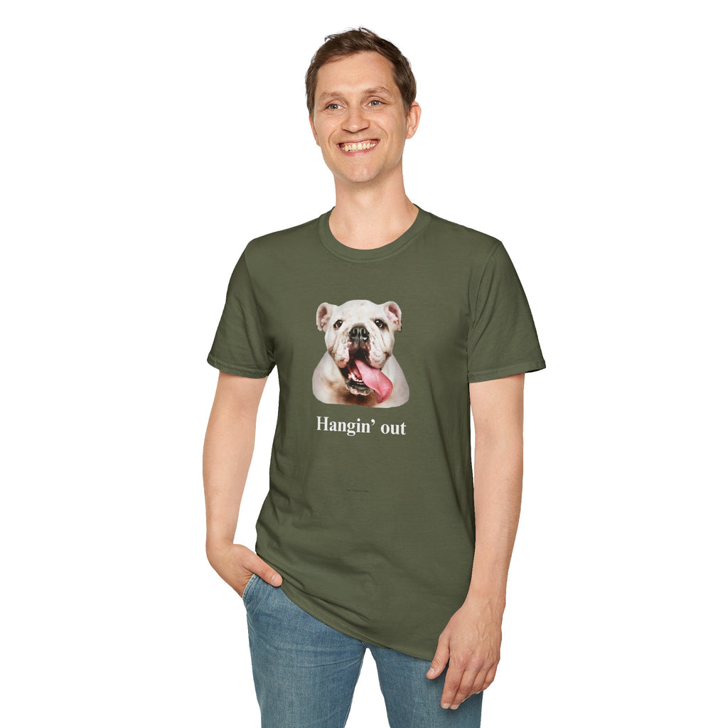 Bulldog Graphic T-Shirt — "Hangin' Out"
