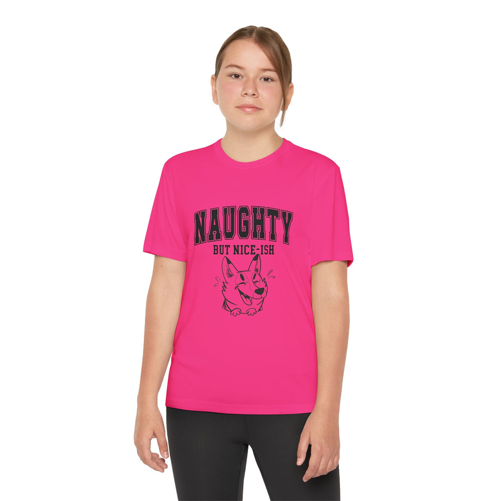 Youth Tee - "Naughty But Nice-ish" Graphic Shirt