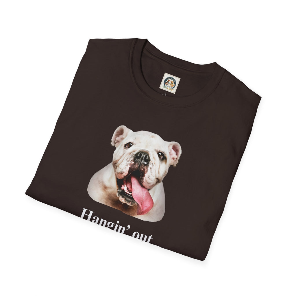 Bulldog Graphic T-Shirt — "Hangin' Out"