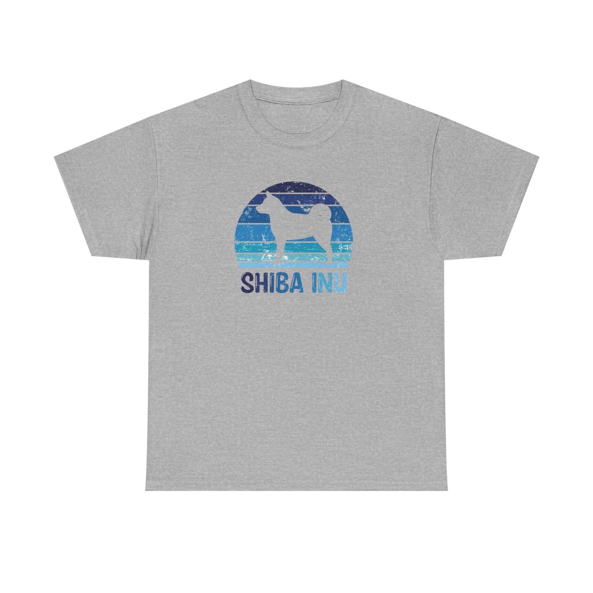 Shiba Inu Retro Sunset T-Shirt – Unisex Dog Lover Graphic Tee