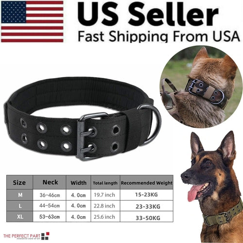 Tactical Heavy Duty Dog Collar — Military Grade Nylon