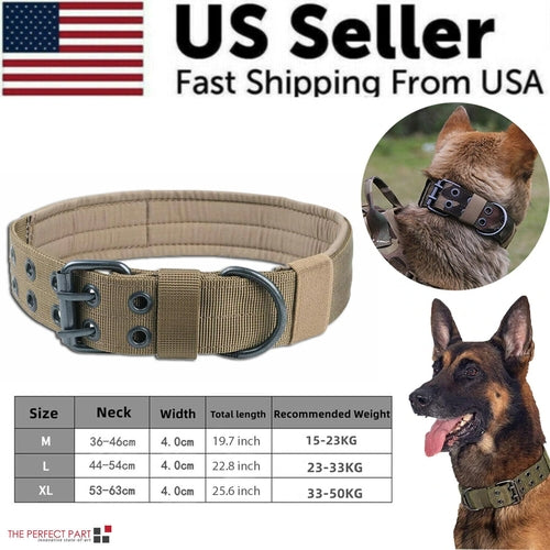 Tactical Heavy Duty Dog Collar — Military Grade Nylon