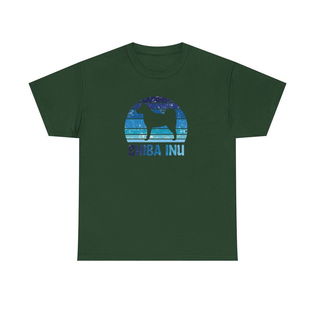 Shiba Inu Retro Sunset T-Shirt – Unisex Dog Lover Graphic Tee