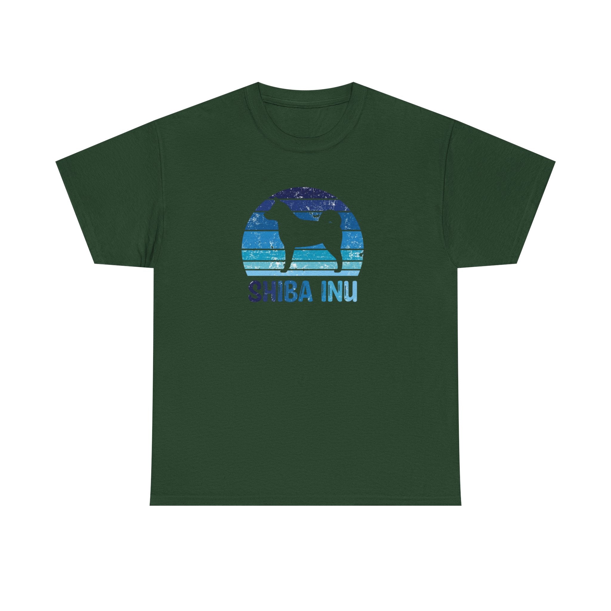 Shiba Inu Retro Sunset T-Shirt – Unisex Dog Lover Graphic Tee