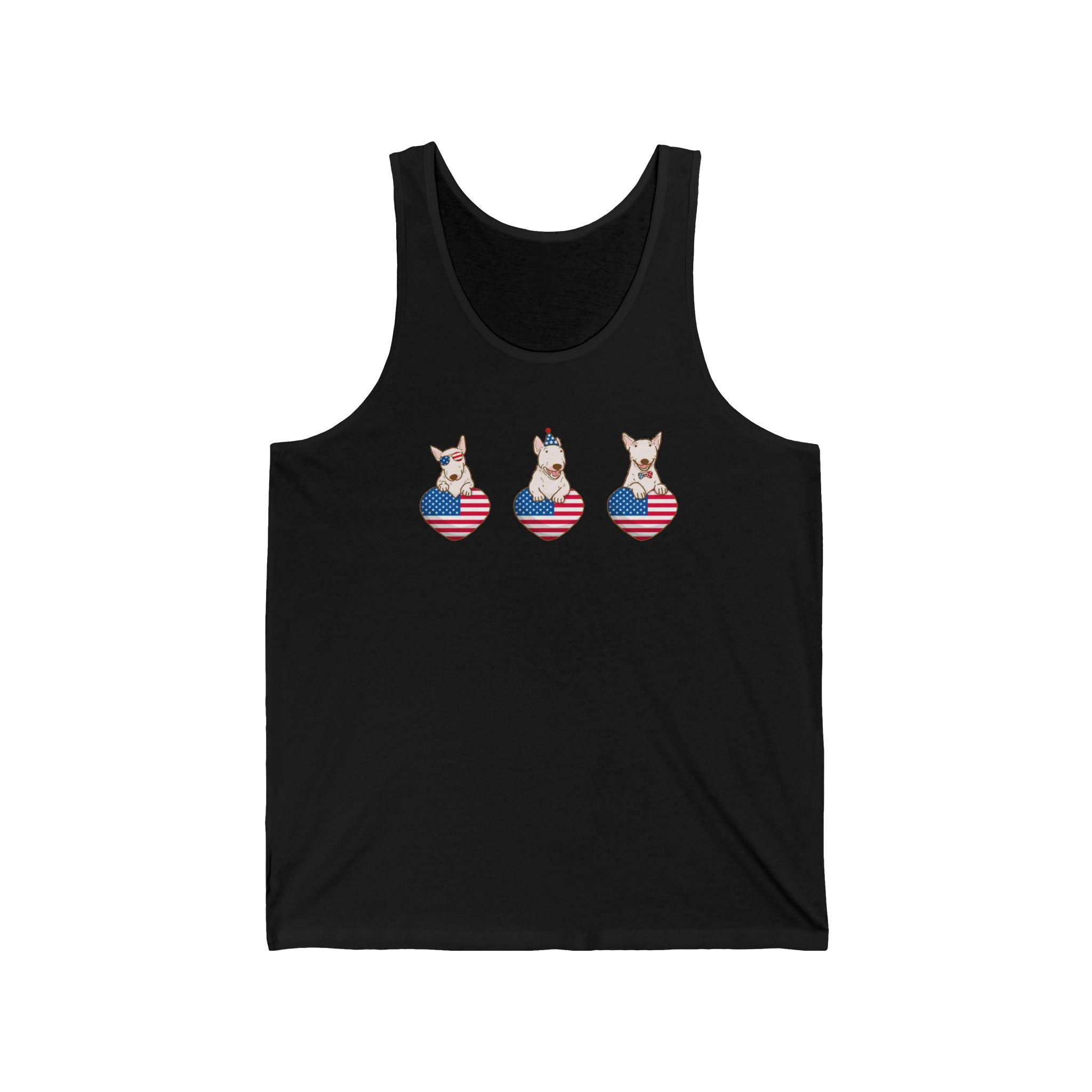 Patriotic French Bulldog Hearts Tank