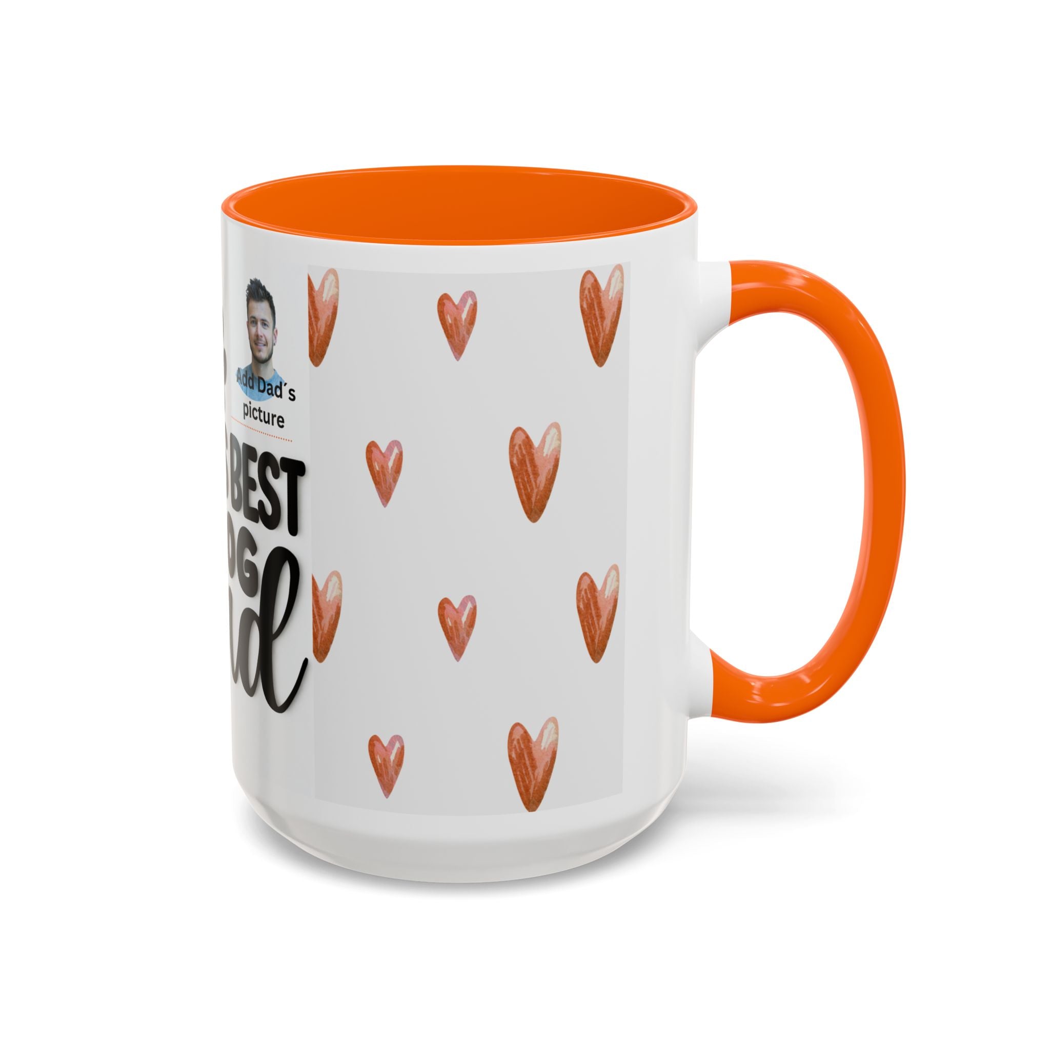 Personalised "World's Best Dog Dad" Coffee Mug — Custom Pet & Owner Photo
