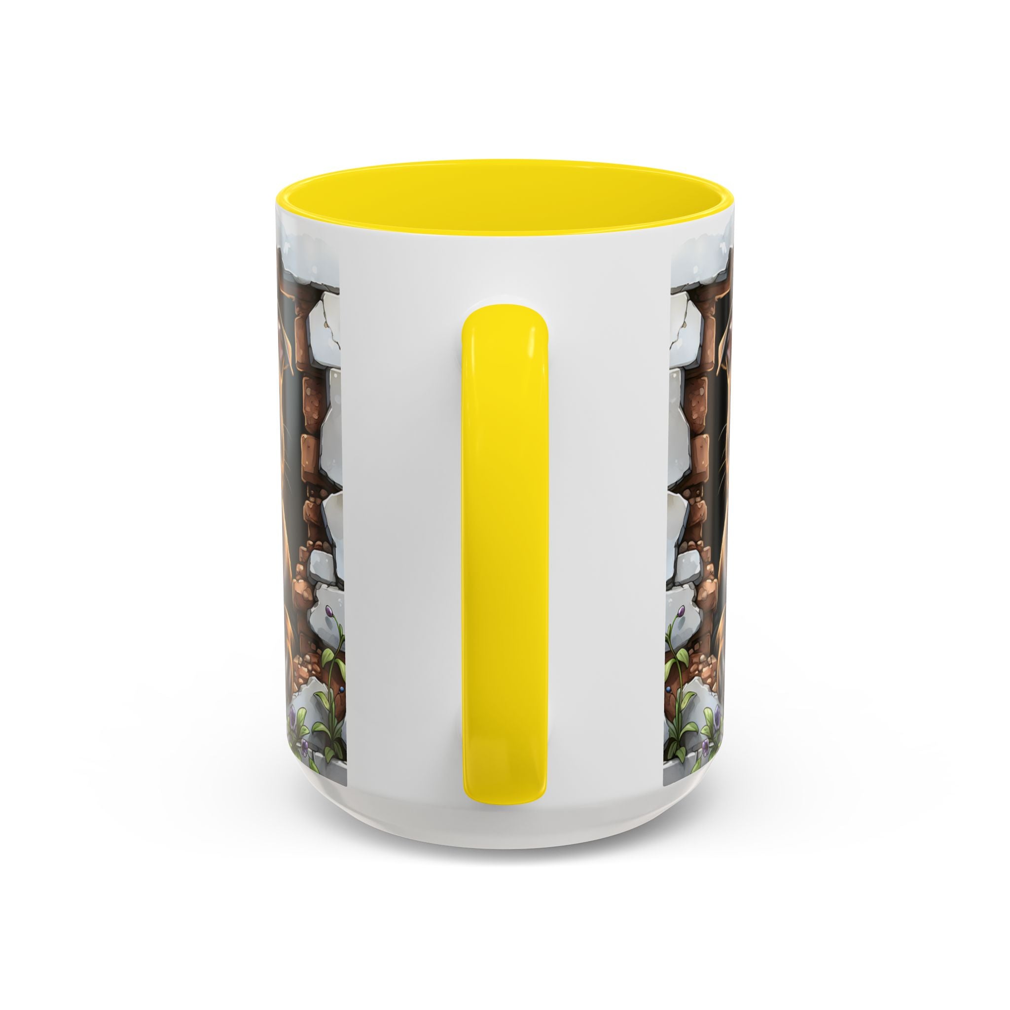 Pit Bull Puppy Peek Accent Coffee Mug – Cute Dog Lover Gift (11/15oz)