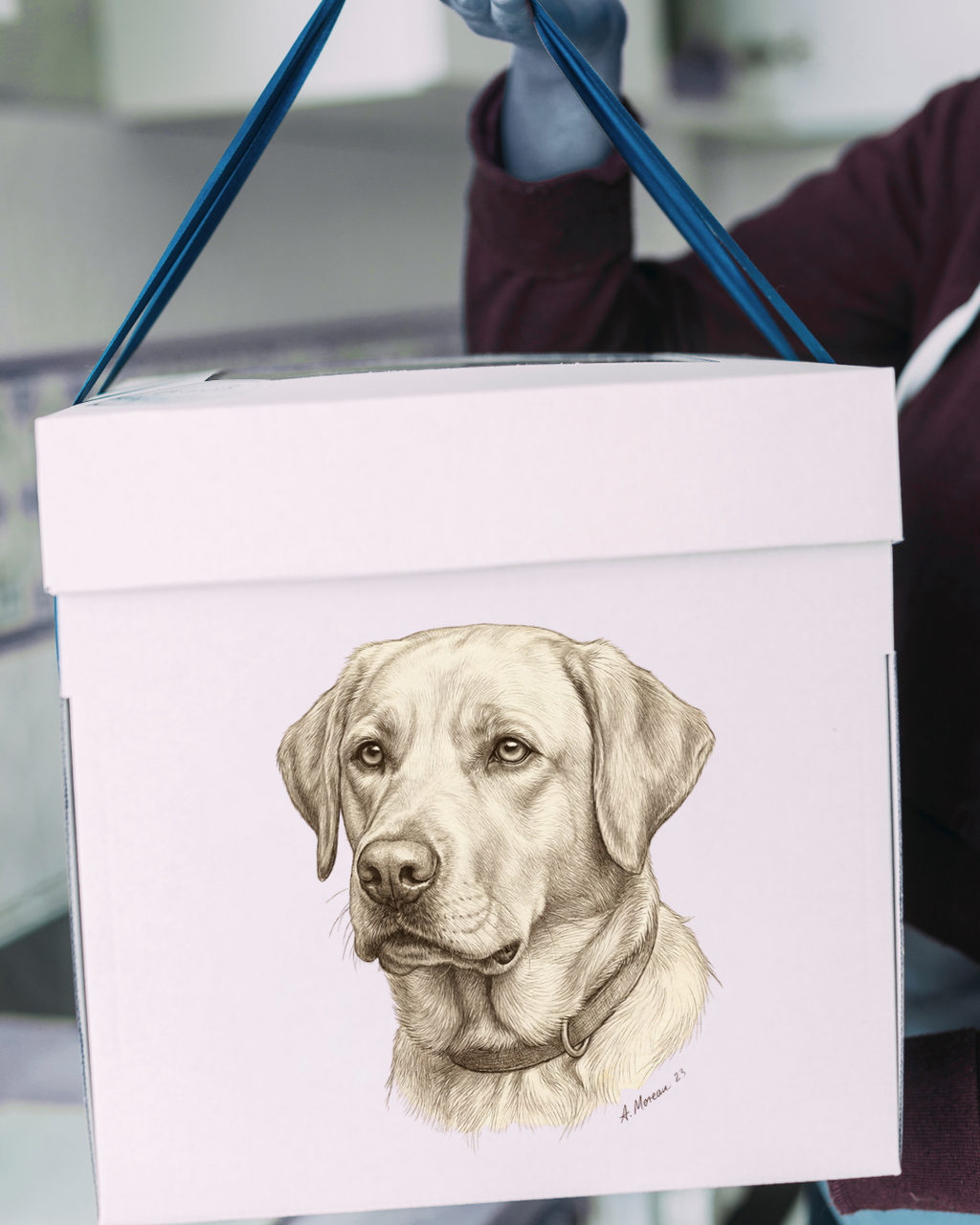 Labrador Pencil Portrait – Downloadable Wall Art