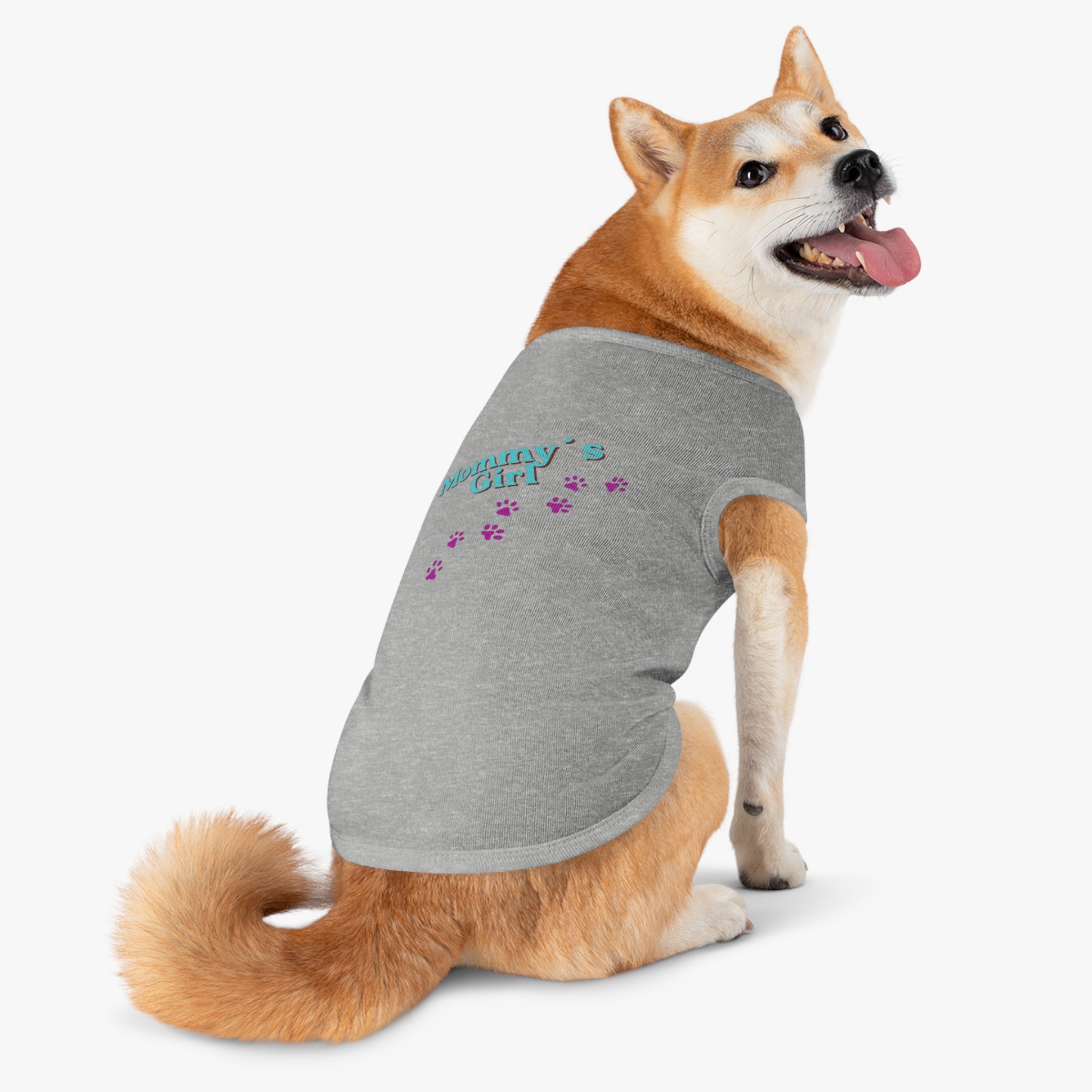 Mommy's Girl Pet Tank Top — Cute Paw Print Dog Shirt for Small Dogs & Puppies