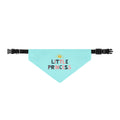 Little Princess Clip-On Pet Bandana — Light Blue Crown Dog & Cat Accessory