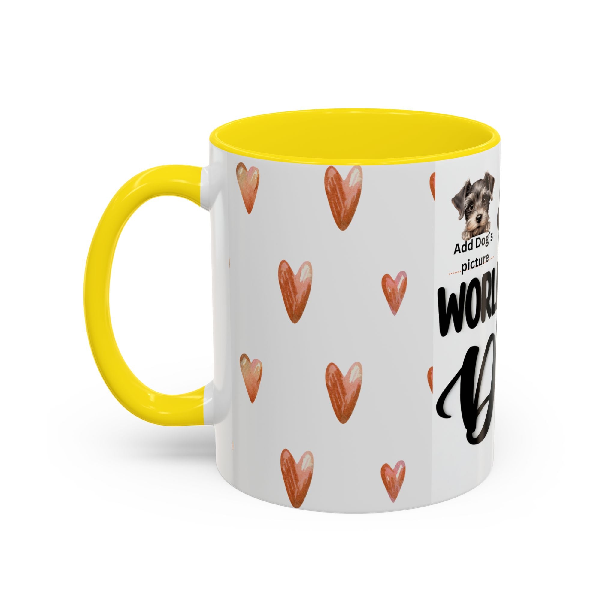 Personalised "World's Best Dog Dad" Coffee Mug — Custom Pet & Owner Photo