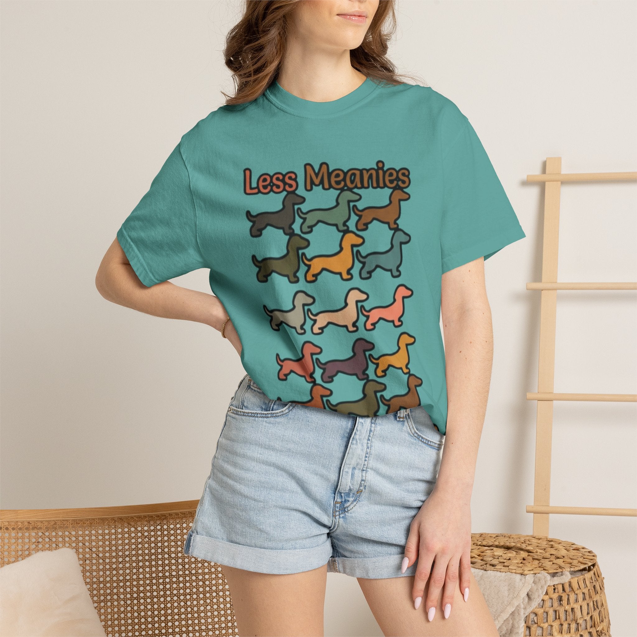 Less Meanies More Weenies Dachshund T-Shirt