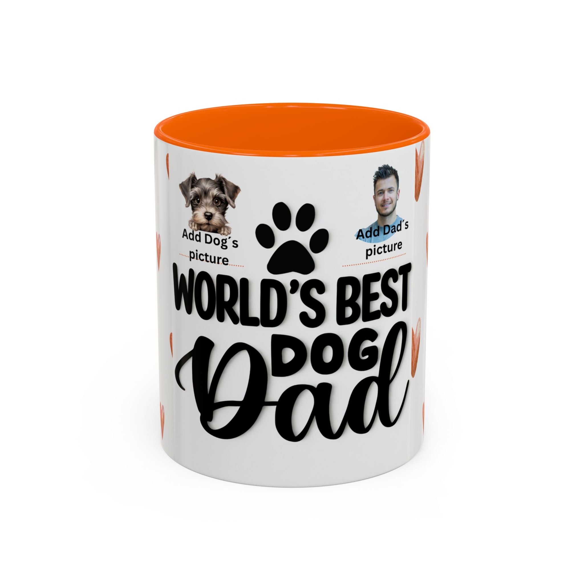 Personalised "World's Best Dog Dad" Coffee Mug — Custom Pet & Owner Photo