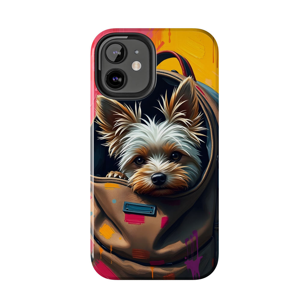Yorkie Pocket Phone Case – Colorful Cute Yorkshire Terrier Protective Cover