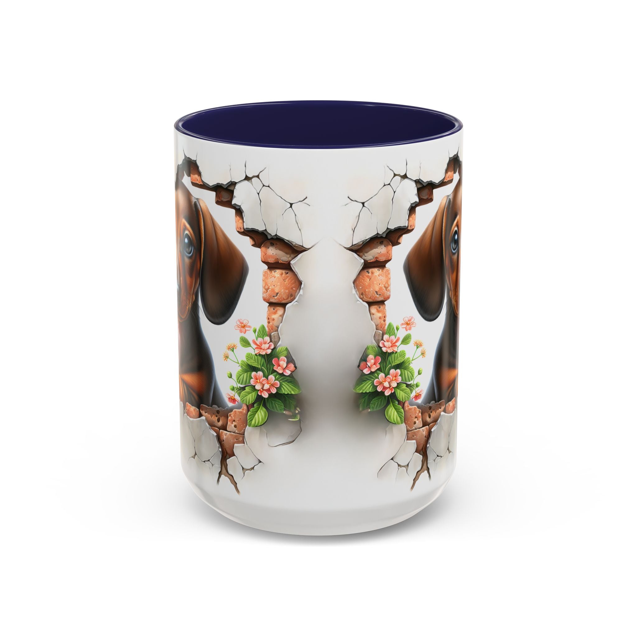 Dachshund Peek-A-Boo Coffee Mug — Cute Puppy Dog Gift