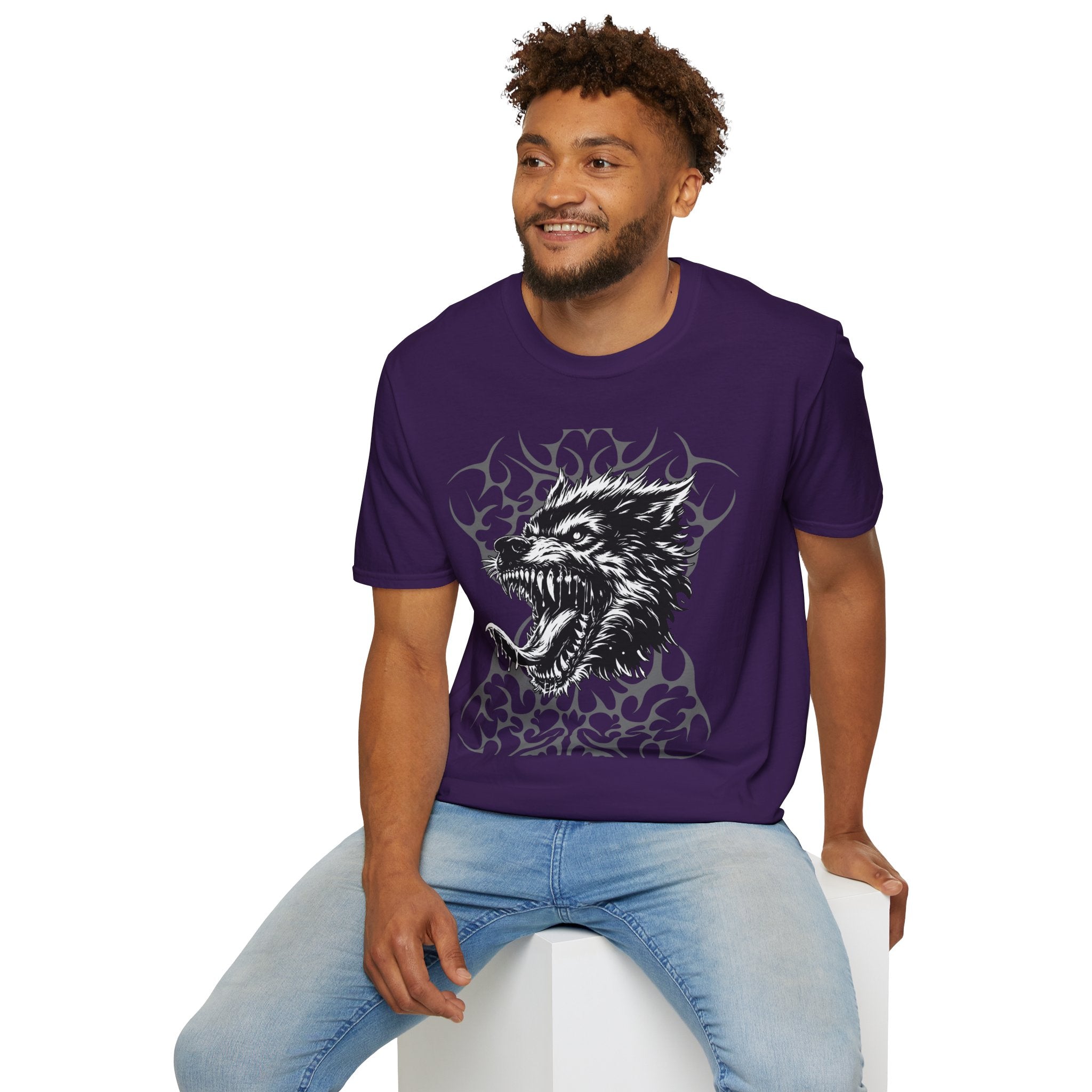 Angry Wolf Graphic T-Shirt — "This Is My Friendly Side"