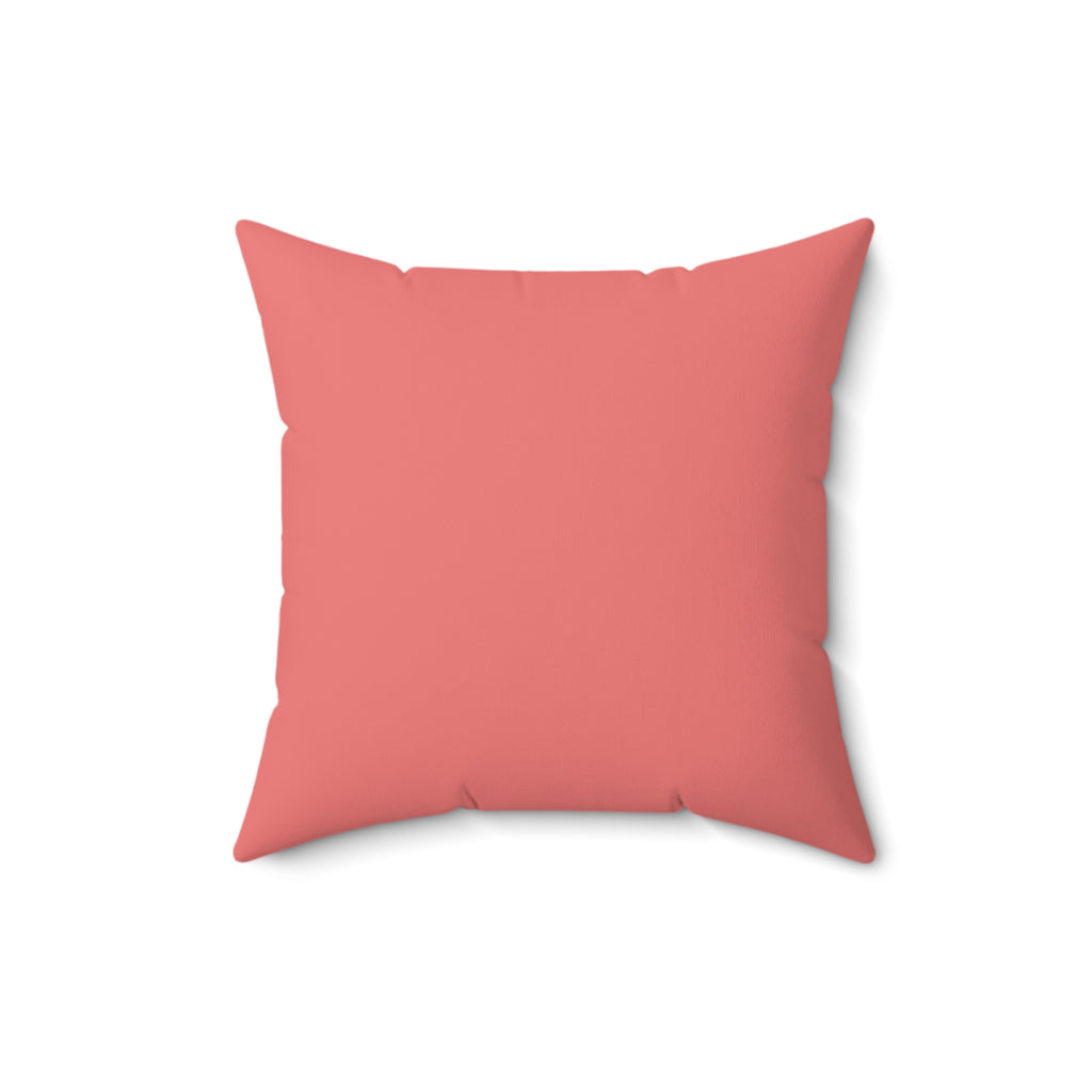 Cavalier King Charles Spaniel Throw Pillow — Pink Striped Faux Suede | Dog Lover Gift