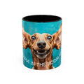 Happy Dachshund Coffee Mug – "Is the Drama in the Room with Us?" Accent Mug