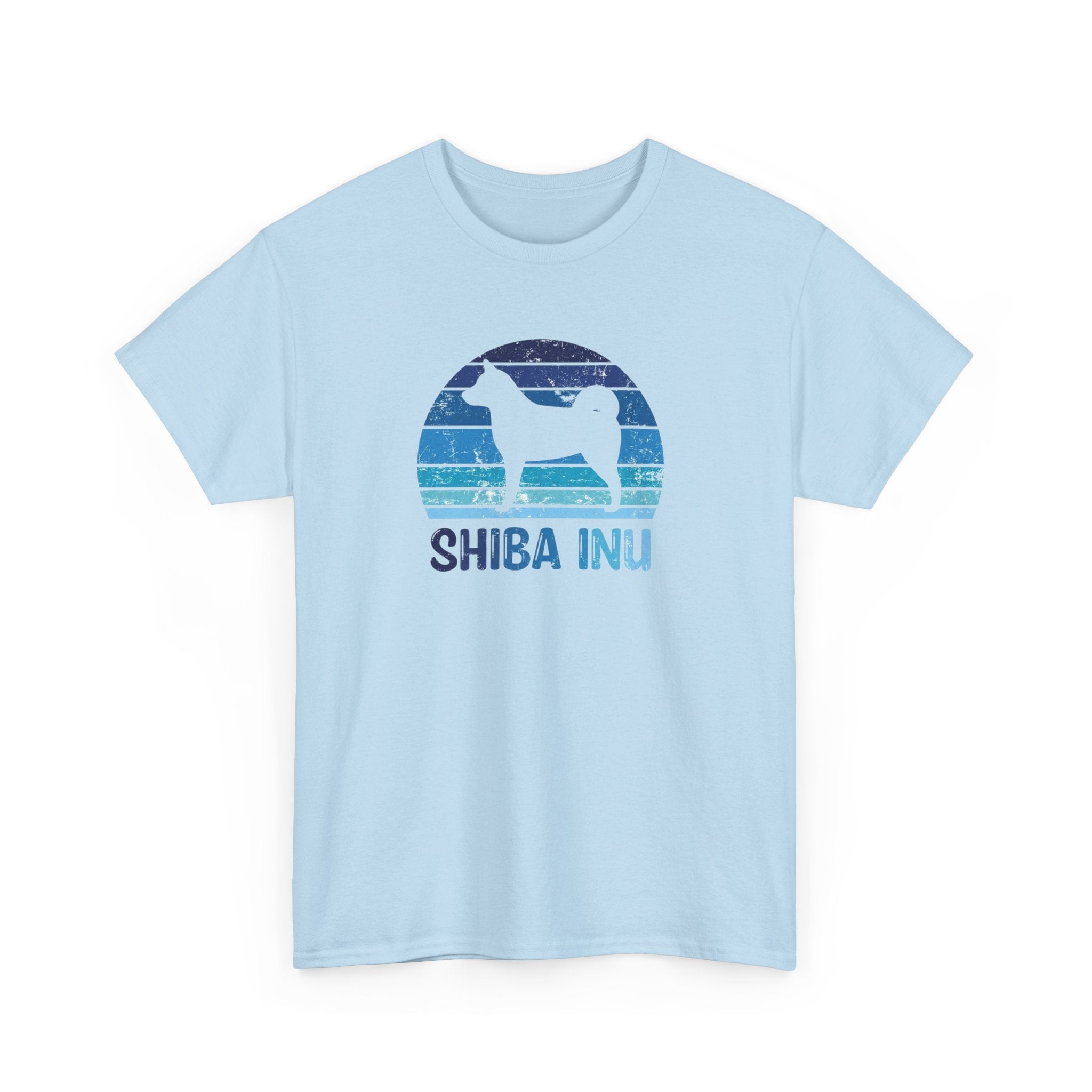 Shiba Inu Retro Sunset T-Shirt – Unisex Dog Lover Graphic Tee