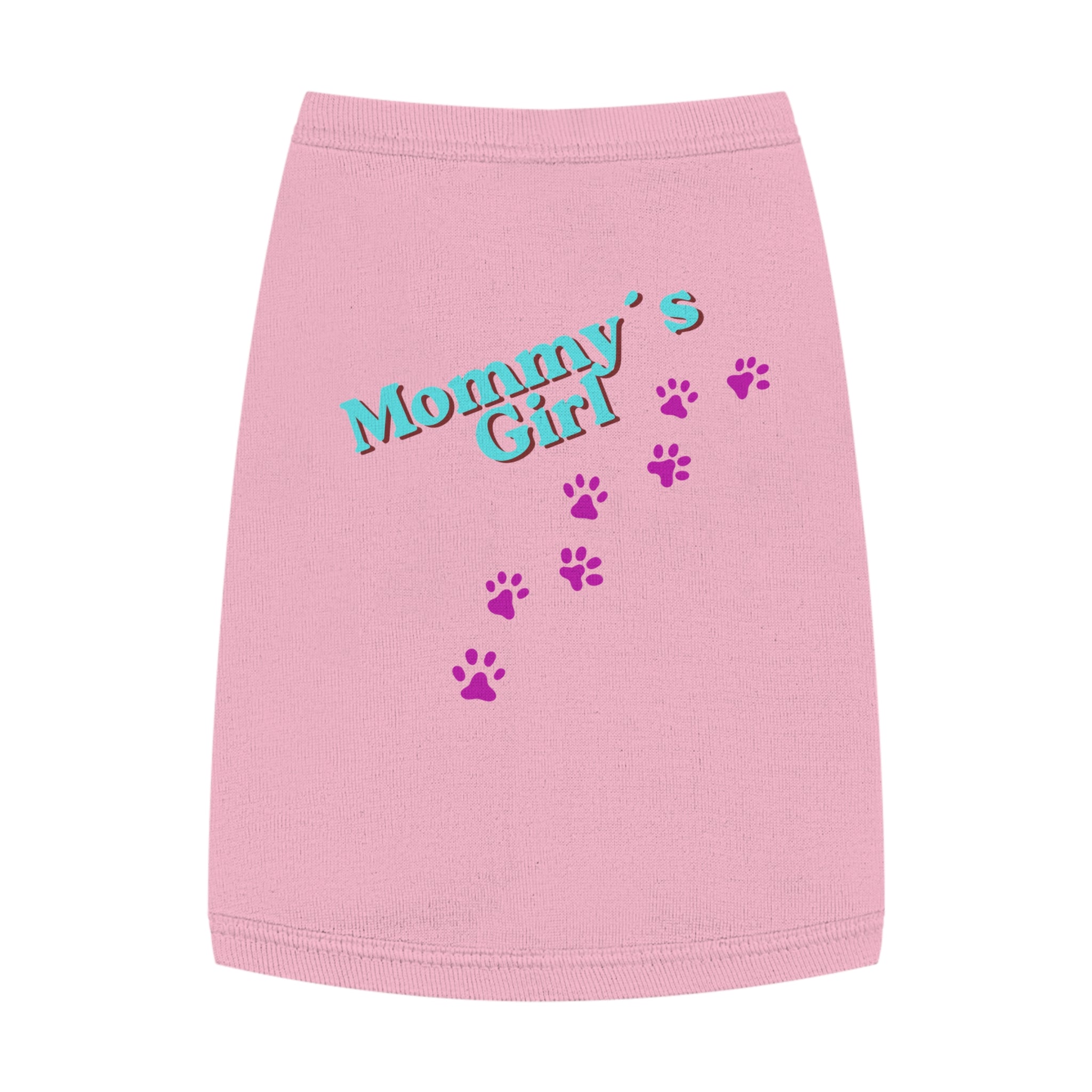 Mommy's Girl Pet Tank Top — Cute Paw Print Dog Shirt for Small Dogs & Puppies