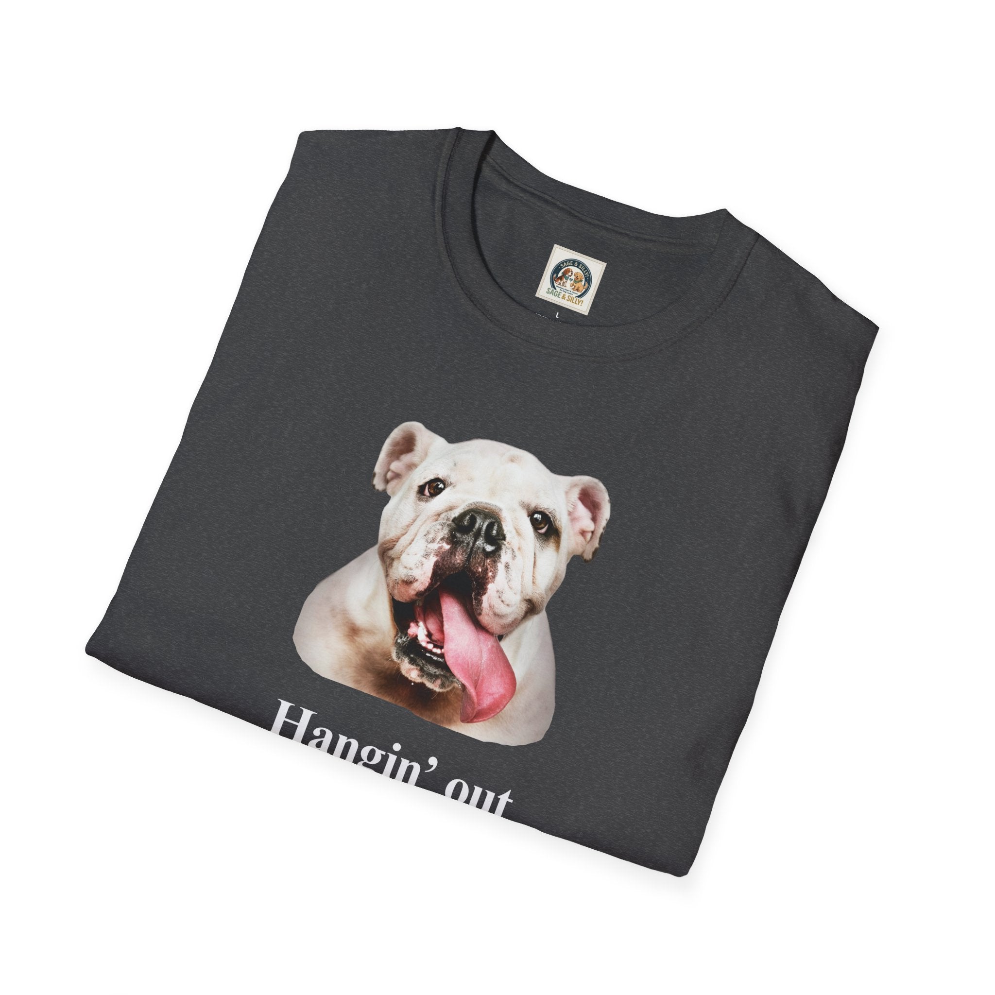 Bulldog Graphic T-Shirt — "Hangin' Out"