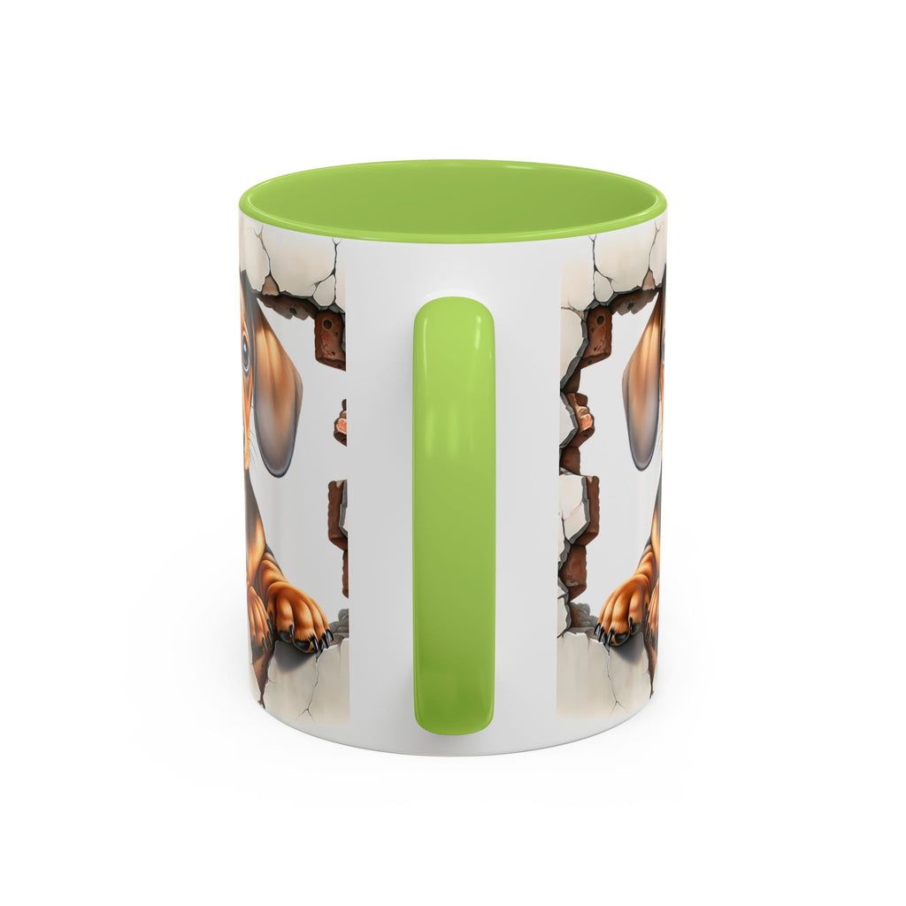 Dachshund Peek-A-Boo Coffee Mug — Cute Puppy Dog Gift