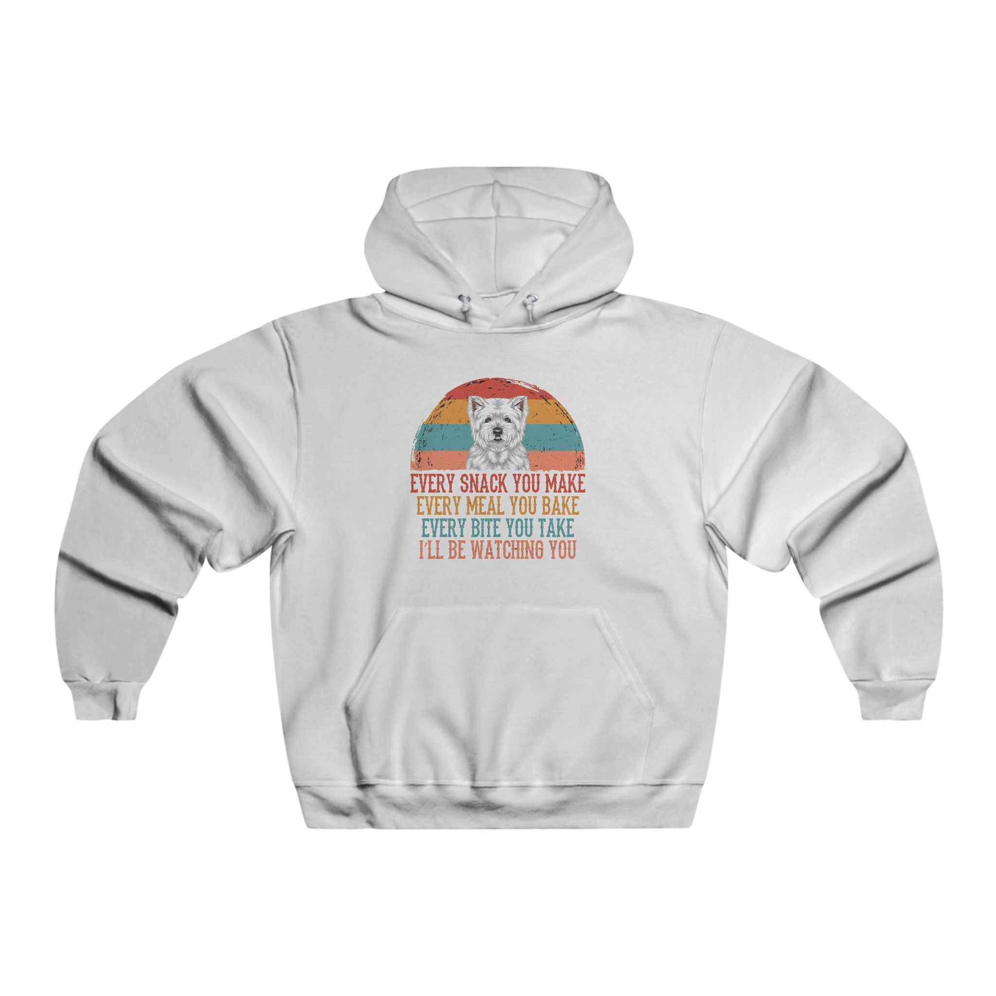 Vintage Dog Lover Hoodie — "Every Snack You Make" Funny Dog Pullover