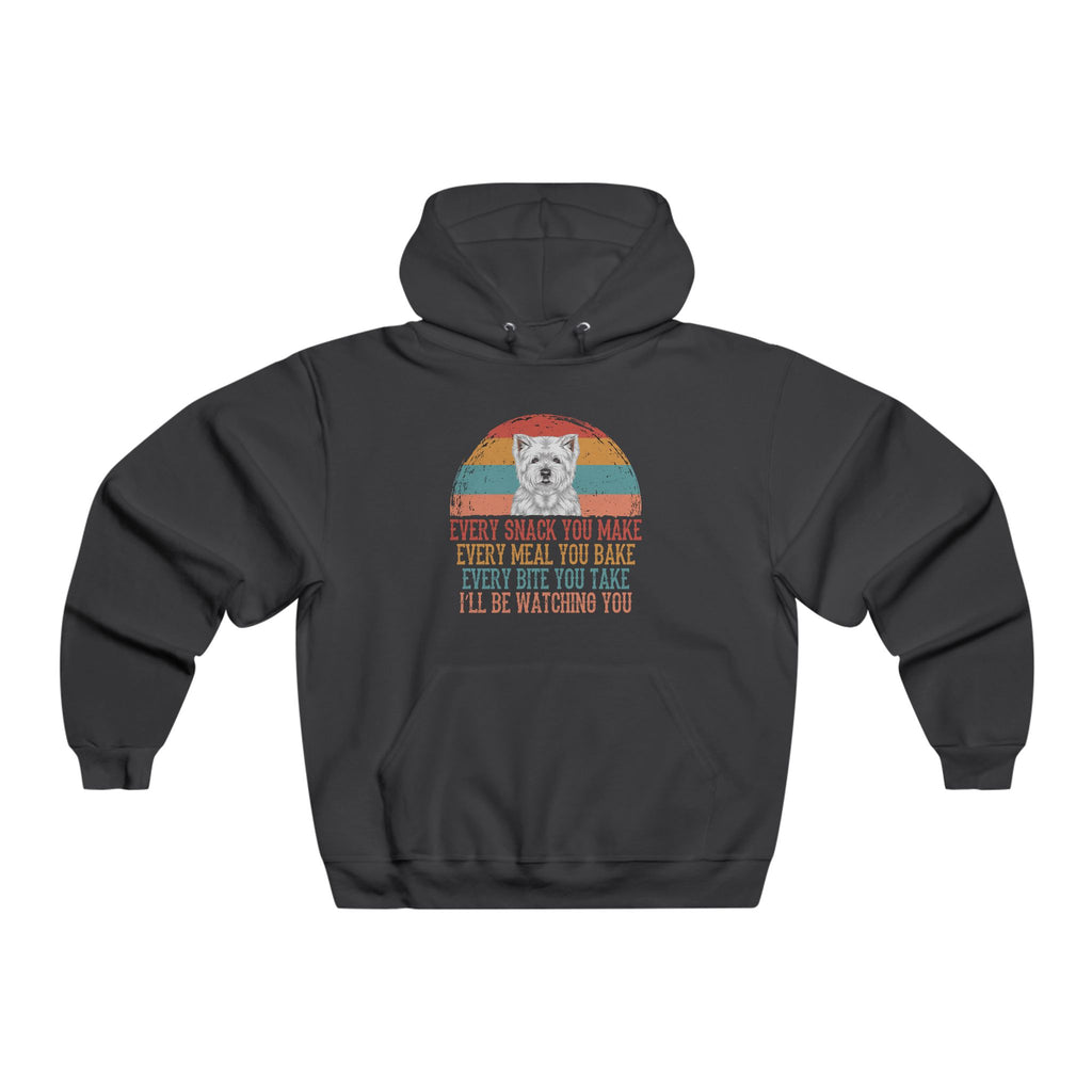 Vintage Dog Lover Hoodie — "Every Snack You Make" Funny Dog Pullover